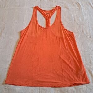 Hyba women's size medium solid orange racer back top